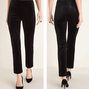 Chico’s Juliet Velvet Ankle Pants So Slimming